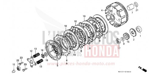 EMBRAYAGE MTX125RWF de 1985
